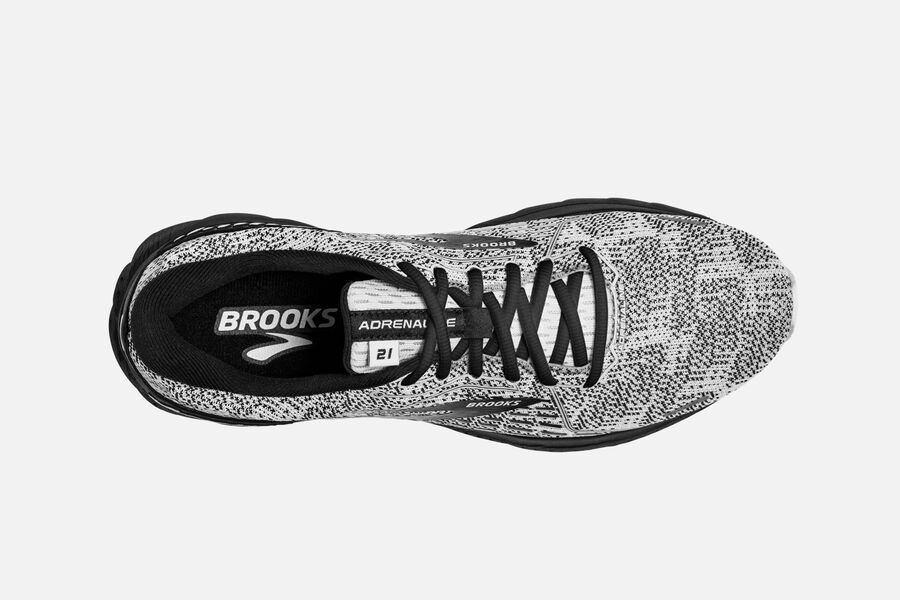 Brooks Adrenaline Gts 21 Road Löparskor Herr - Vita/Grå/Svarta - 5103-OPTIM